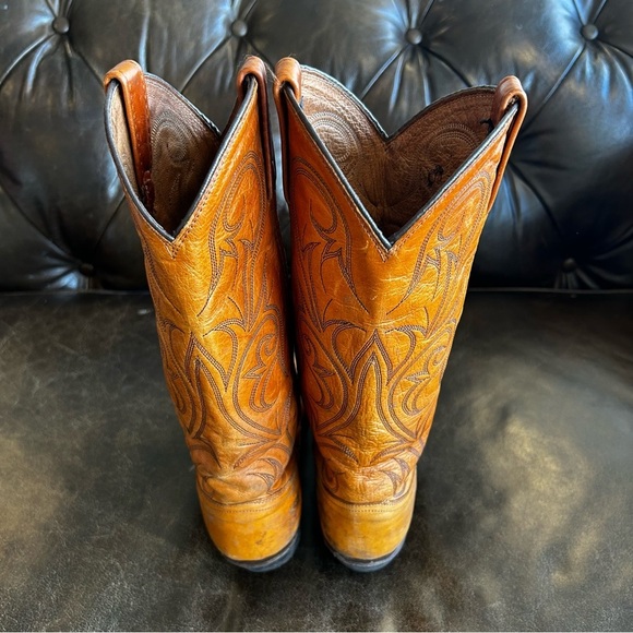 Dan Post Women’s Cowboy Boots Cognac size 6.5 - Picture 4 of 11